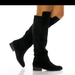 LUCKY Brand Calypso Suede Over The Knee Riding Boots NWOB